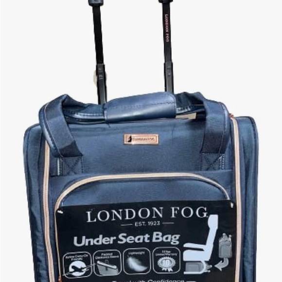 London Fog Blue and Gold Women's Bag - Picture 6 of 6